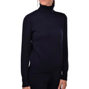 TURTLENECK IN MERINOS Women Navy Blue TURTLENECK IN MERINOS Women Navy Blue