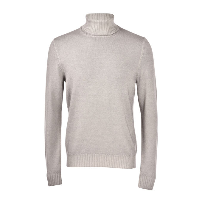 TURTLENECK IN WOOL Man Grey