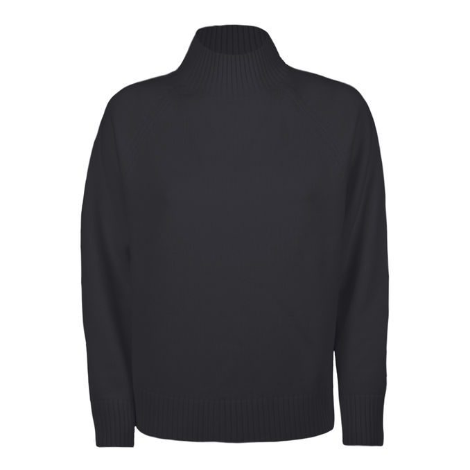 TURTLENECK MIXED WOOL Woman Blu Navy 