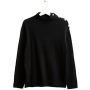 TURTLENECK SWEATER WITH HERALDIC BUTTONS TURTLENECK SWEATER WITH HERALDIC BUTTONS