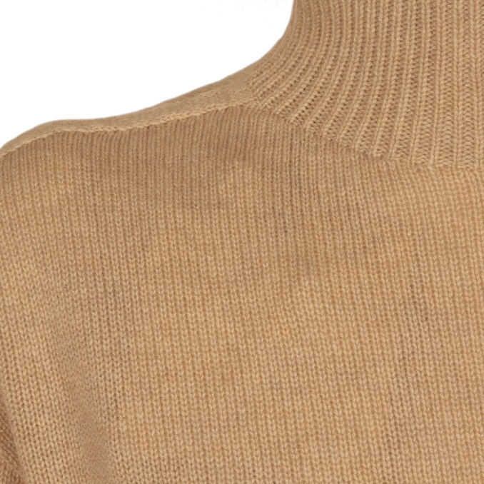 TURTLENECK TAHITI CASHMERE Woman Camel