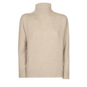 TURTLENECK TAHITI CASHMERE Woman Ecru Melange  TURTLENECK TAHITI CASHMERE Woman Ecru Melange