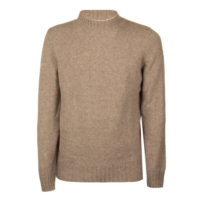 TURTLENECK WOOL BLEND Man Taupe