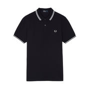 TWIN TIPPED POLO SHIRT WITH DOUBLE CONTRAST TRIM Man Navy White TWIN TIPPED POLO SHIRT WITH DOUBLE CONTRAST TRIM Man Navy White