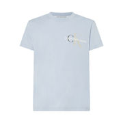TWO TONE MONOGRAM T-SHIRT Man Bayshore blue TWO TONE MONOGRAM T-SHIRT Man Bayshore blue