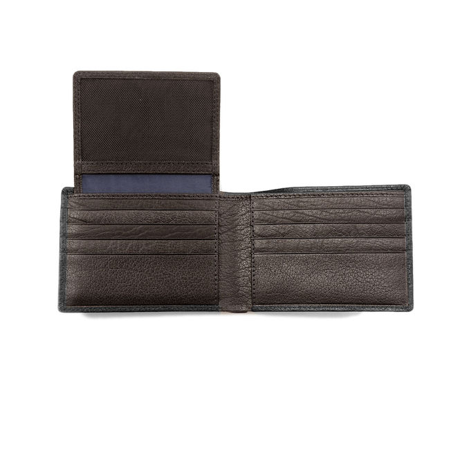 UNISEX FLAP WALLLET 6CC WITH COIN PURSE BLACK