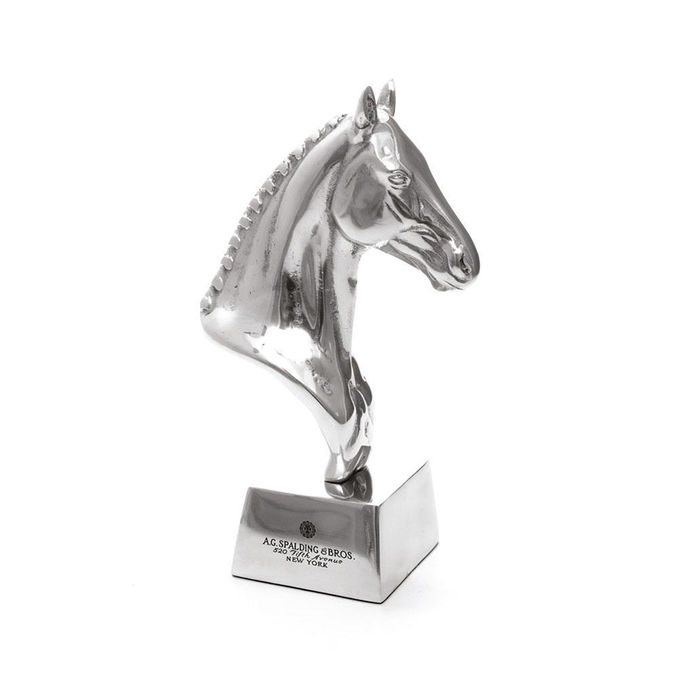 UNISEX HORSE PAPERWEIGHT IN ALUMINUM