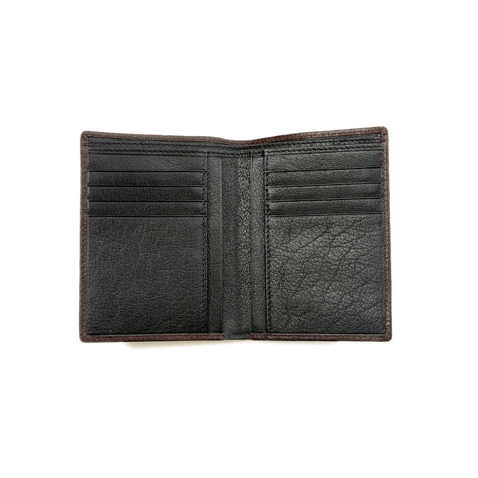 UNISEX VERTICAL WALLET 8CC BLACK