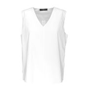 URBINO TOP IN POPLIN AND COTTON JERSEY Woman Off White URBINO TOP IN POPLIN AND COTTON JERSEY Woman Off White