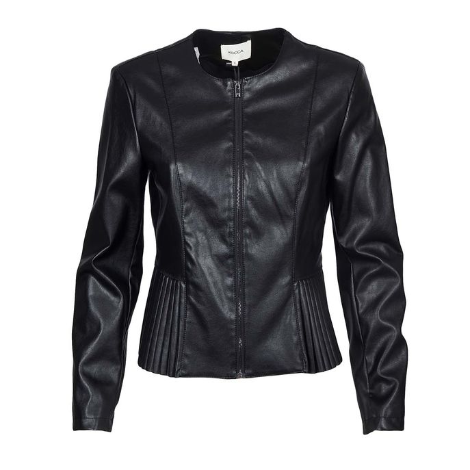 KOCCA USUS ECO LEATHER JACKET Woman Black | Mascheroni Sportswear