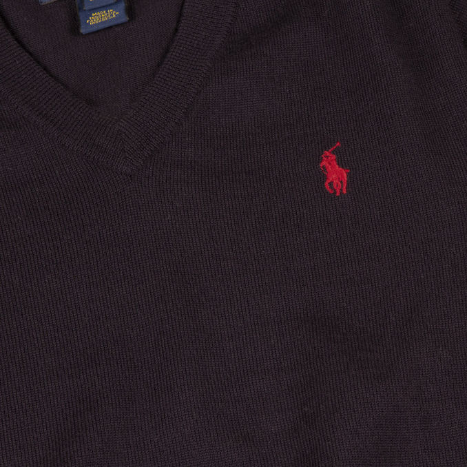 V NECK PULL Kid Blu Navy