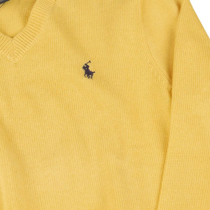 V NECK PULL Kid Fall Yellow
