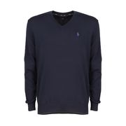 V NECK SWEATER SLIM FIT Man Navy blue Royal blue V NECK SWEATER SLIM FIT Man Navy blue Royal blue