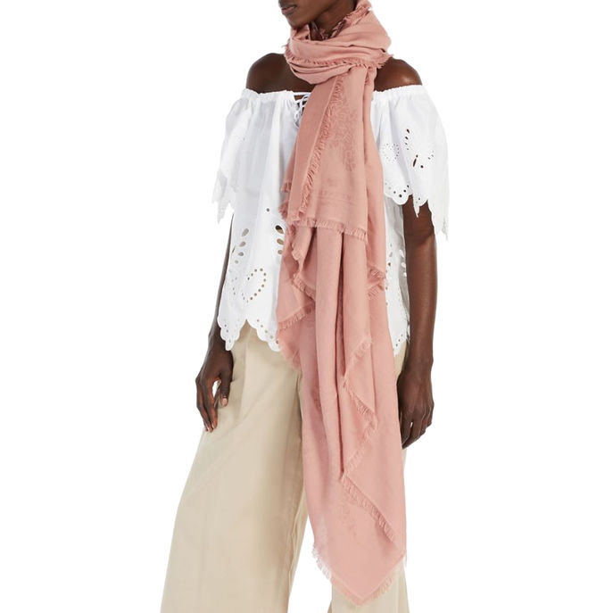 VALREAS COTTON STOLE Woman Antique Pink