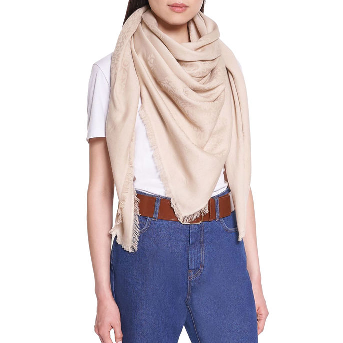 VALREAS COTTON STOLE Woman Beige