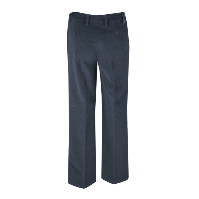 VELVET PANTS Woman Blue Navy