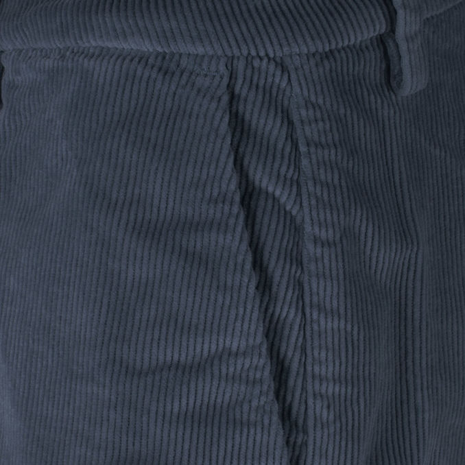 VELVET PANTS Woman Blue Navy