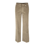 VELVET PANTS Woman Taupe