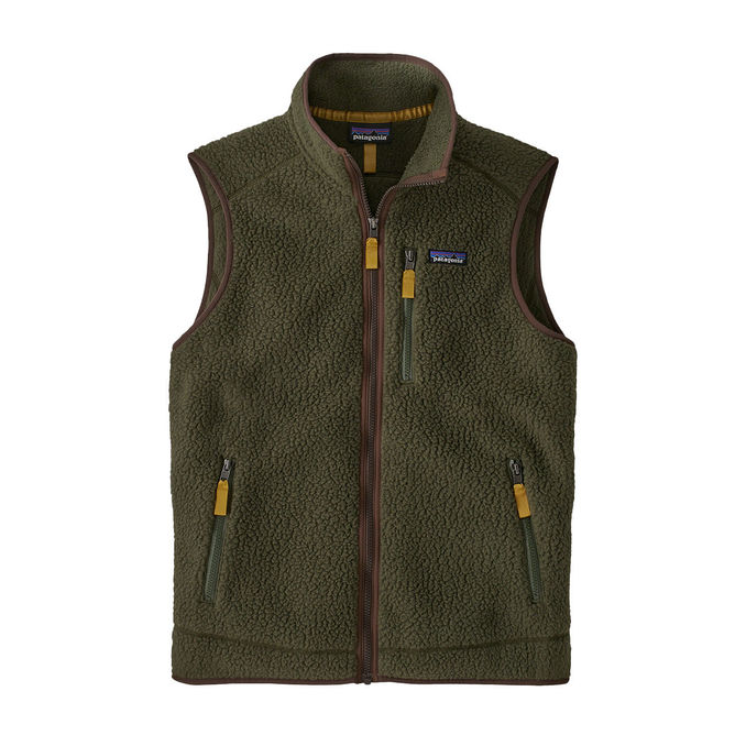 VEST RETRO FLEECE Man Basin Green