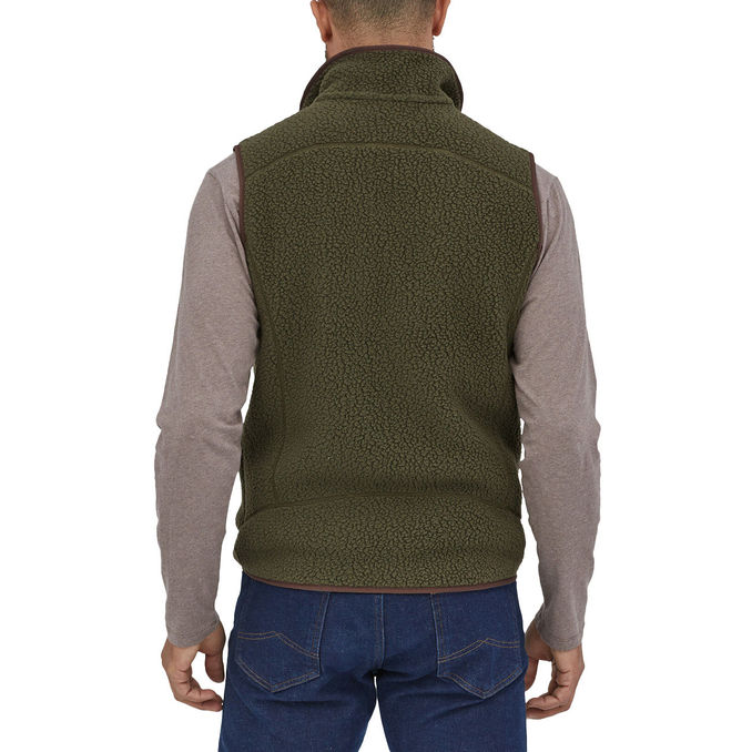 VEST RETRO FLEECE Man Basin Green