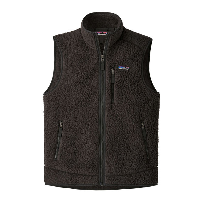 VEST RETRO FLEECE Man Black