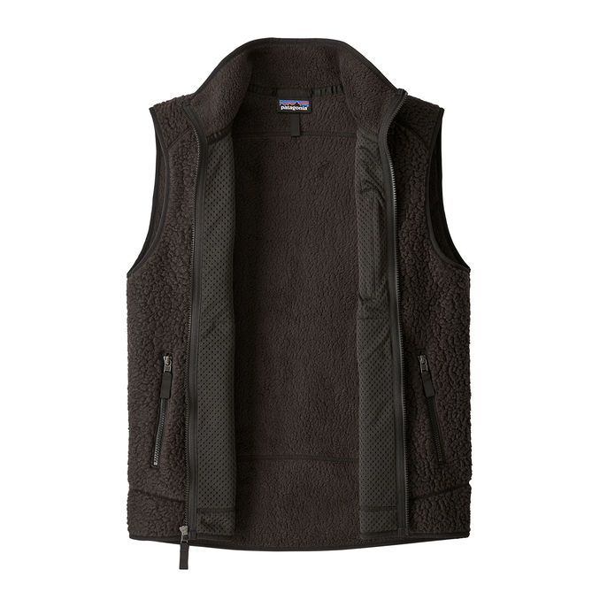 VEST RETRO FLEECE Man Black