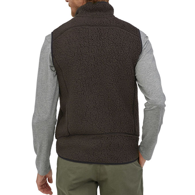 VEST RETRO FLEECE Man Black