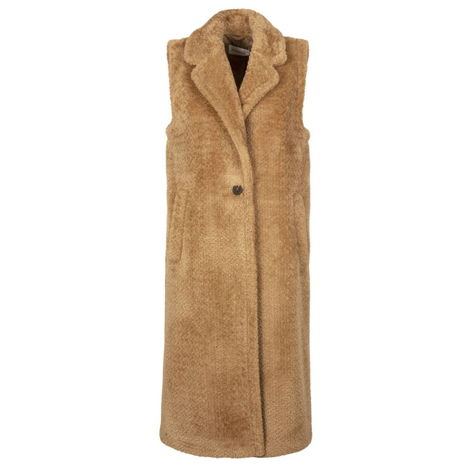 VEST RIVERA Woman Camel