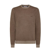 VINTAGE ROUND PULLOVER Man Deep Beige  VINTAGE ROUND PULLOVER Man Deep Beige