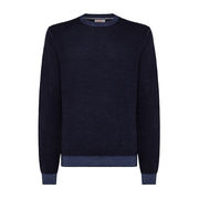 VINTAGE ROUND PULLOVER Man Navy Blue VINTAGE ROUND PULLOVER Man Navy Blue