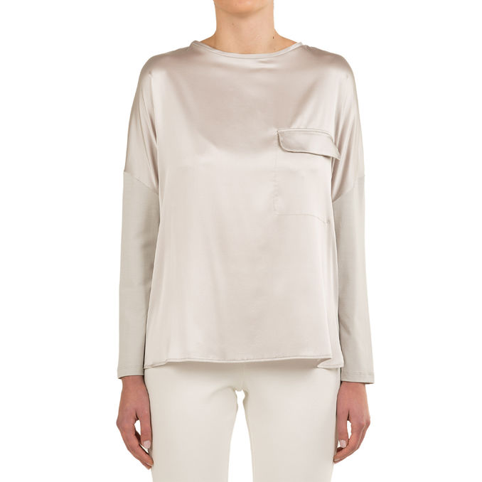 VISCOSE BLOUSE Woman Light Grey