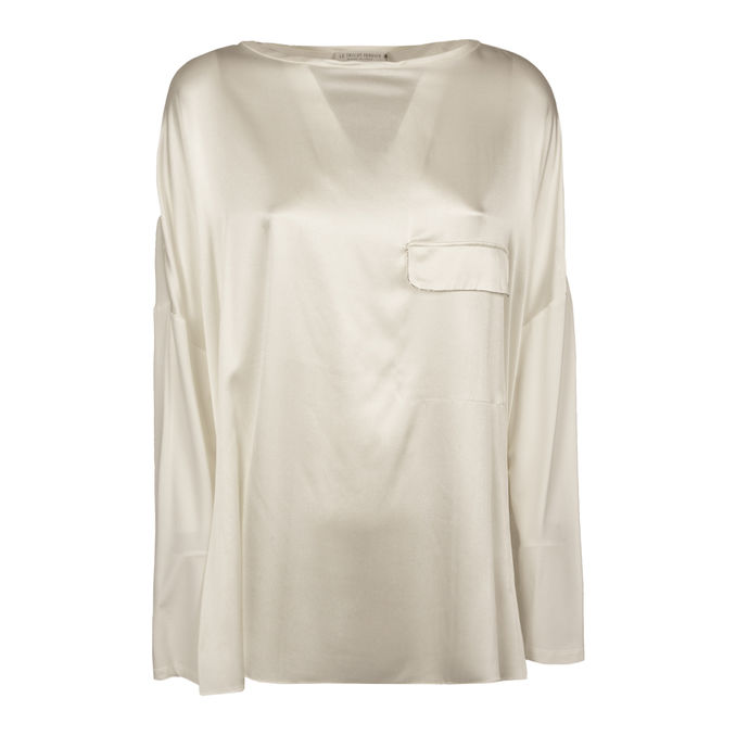 VISCOSE BLOUSE Woman White + Off White