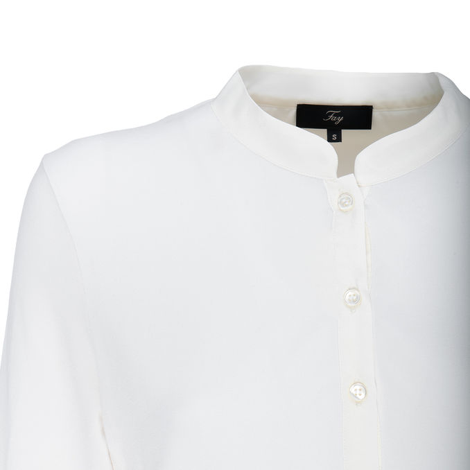 VISCOSE KOREAN POLO Woman White