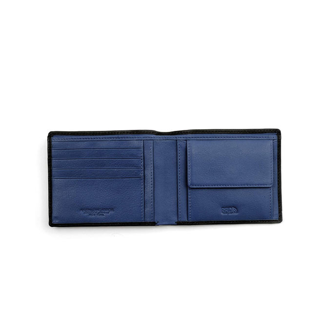 WALLET 4CC MANHATTAN Man Black Blue