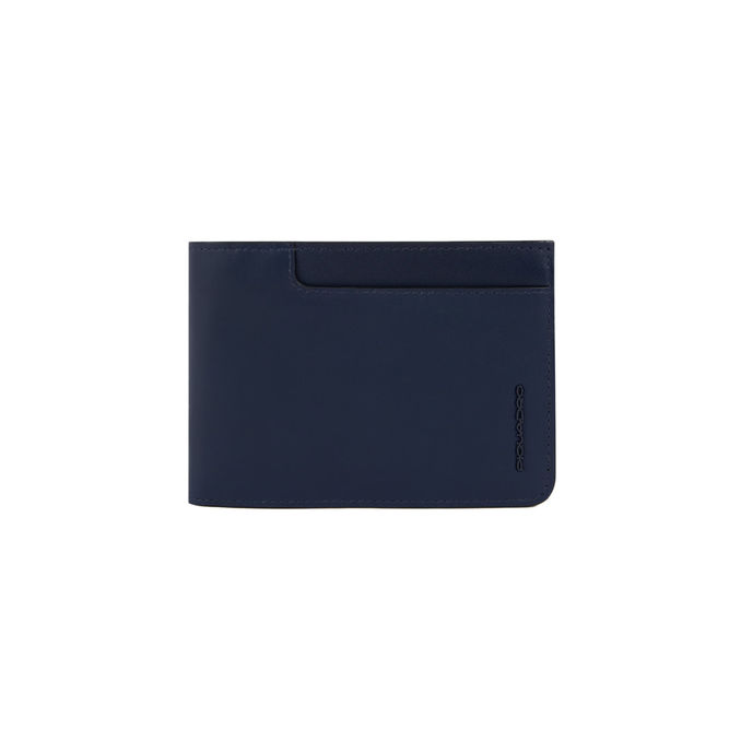 WALLET WITH DOCUMENT HOLDER AND COIN HOLDER Man Blue