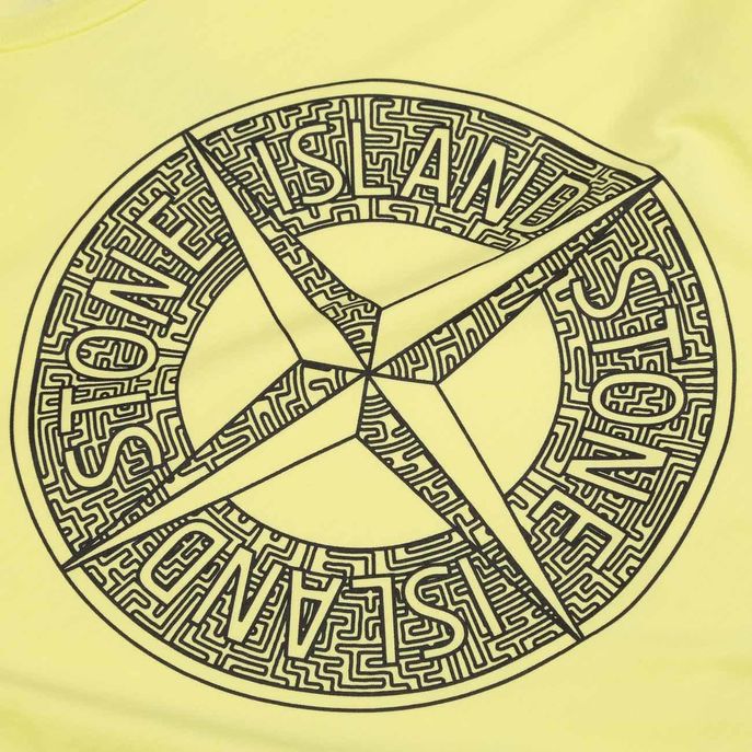 WINDROSE PRINTED T-SHIRT Kids Lemon