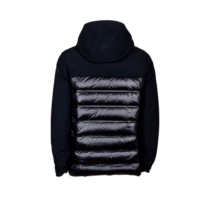 WINTER HYBRID MDM DOWN JACKET WITH HOOD Man Black