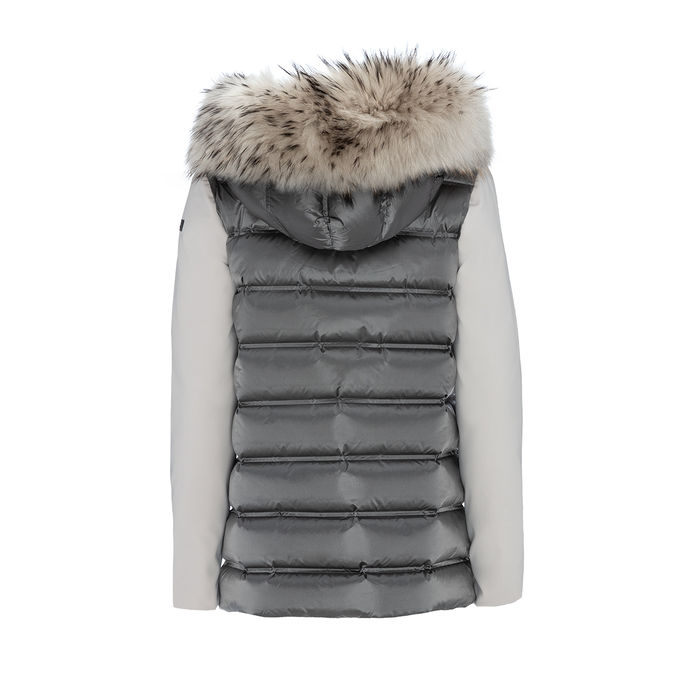 WINTER HYBRID ZAR LADY FUR JACKET Woman Sabbia
