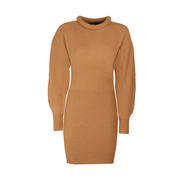 WOMAN dress - Model: SHORT WOOL DRESS - Color: CAMEL WOMAN dress - Model: SHORT WOOL DRESS - Color: CAMEL