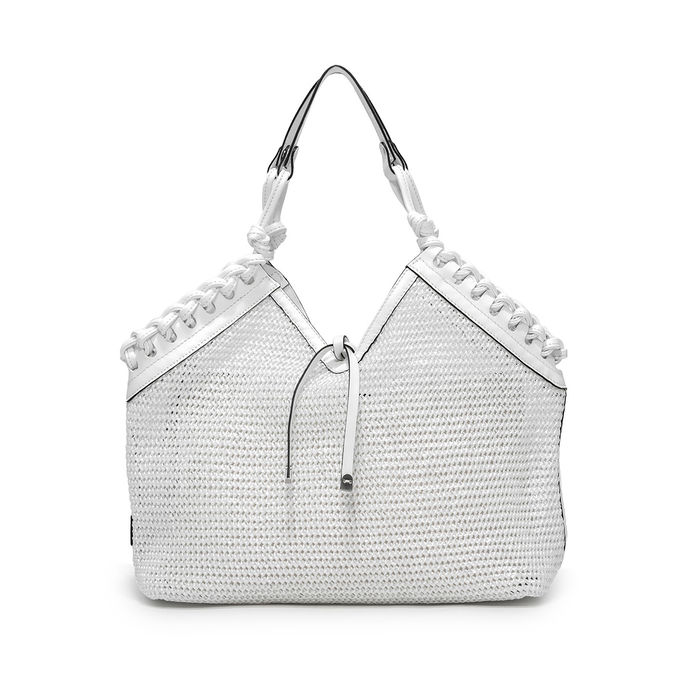 WOMEN LEATHER MIRAGE BAG Woman White