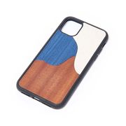 WOODEN COVER IPHONE X/XS Inlay blue WOODEN COVER IPHONE X/XS Inlay blue
