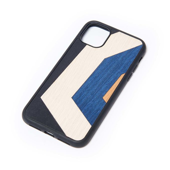 WOODEN COVER IPHONE X/XS Riga blu