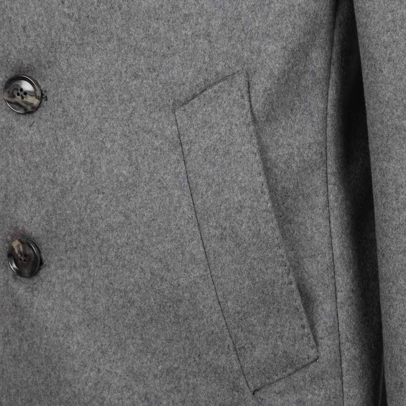 grey cashmere coat