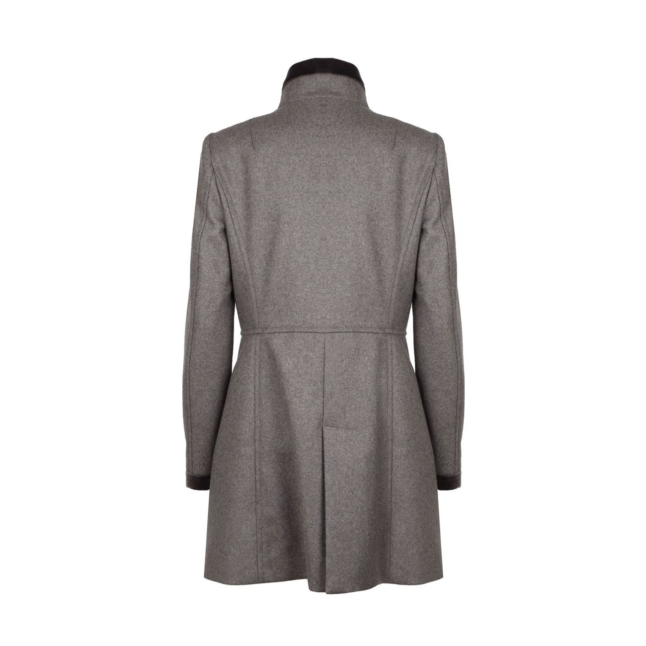 grey cashmere coat