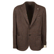WOOL AND CASHMERE COTTON JACKET Man Brown  WOOL AND CASHMERE COTTON JACKET Man Brown