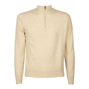 WOOL AND CASHMERE SWEATER Man Beige WOOL AND CASHMERE SWEATER Man Beige