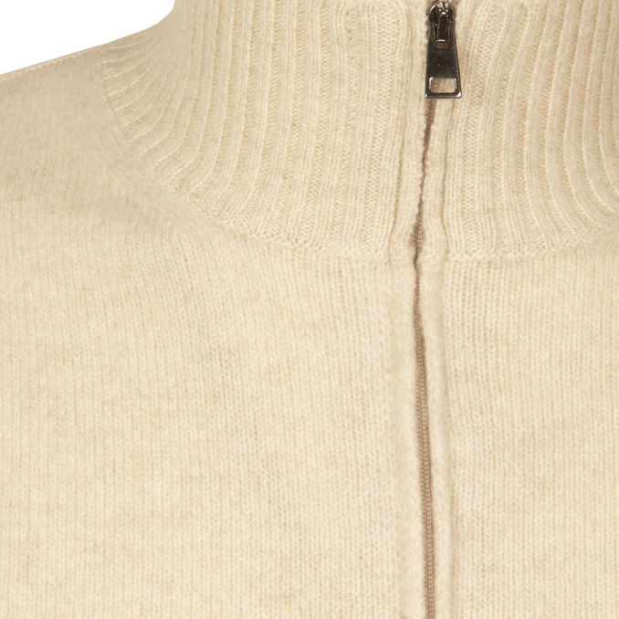 WOOL AND CASHMERE SWEATER Man Beige