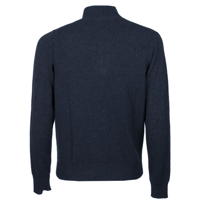 WOOL AND CASHMERE SWEATER Man Blue