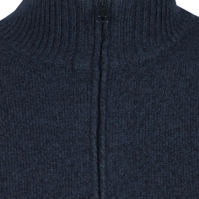 WOOL AND CASHMERE SWEATER Man Blue