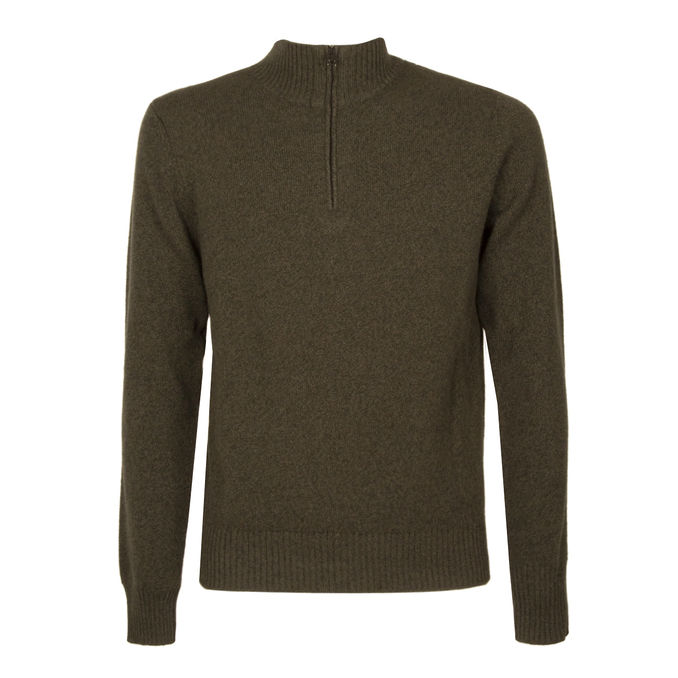 WOOL AND CASHMERE SWEATER Man Green